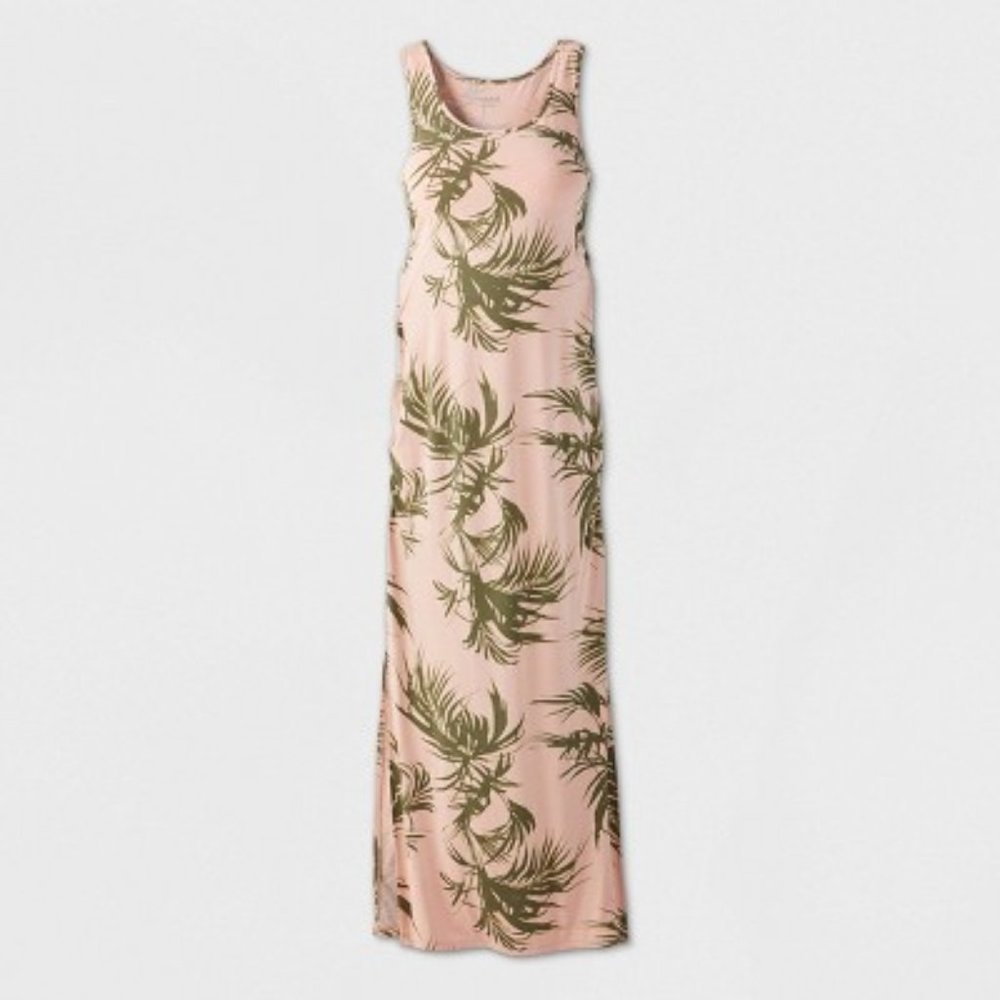 Printed Sleeveless Essential Knit Maternity Dress